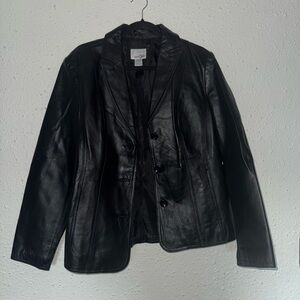 Vintage leather blazer